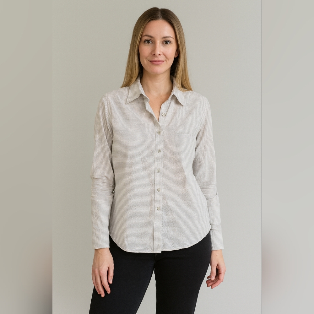 Rag & Bone Tailored Workwear Striped Button Up Size M